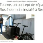 Article paru dans le Télégramme du 21/04/2021 sur le lancement de l'activité de La Roue Tourne